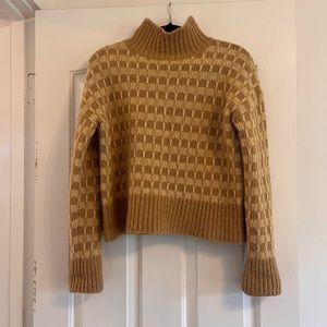 Everlane Cloud Checkered Turtleneck